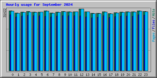 Hourly usage for September 2024